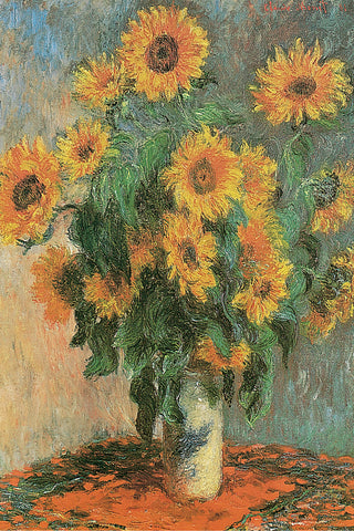 AP641 Monet - Sunflowers, 1881 24 x 36