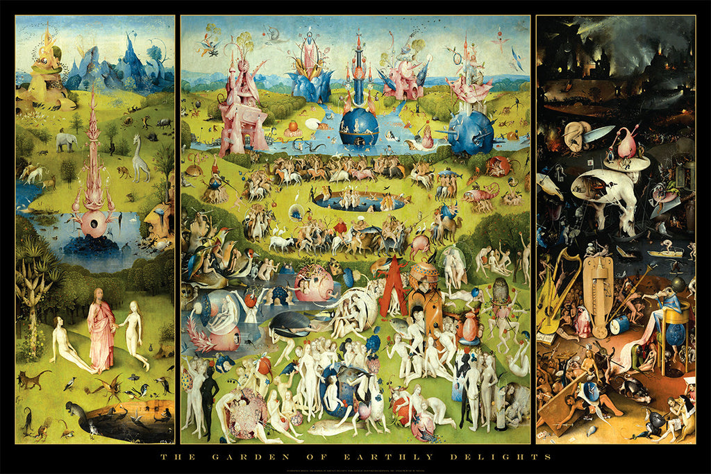 AP660 Hieronymus Bosch Garden of Earthly Delights 24 x 36