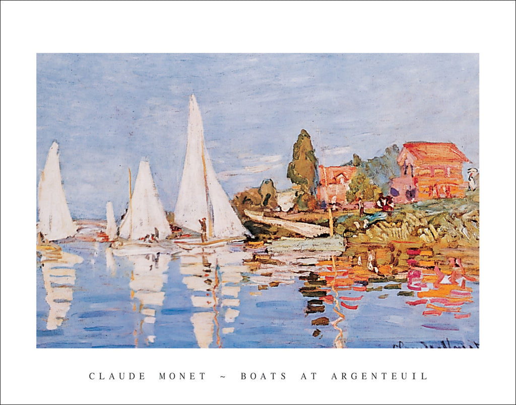 M127 - Monet - Boats at Argenteuil, 22 x 28