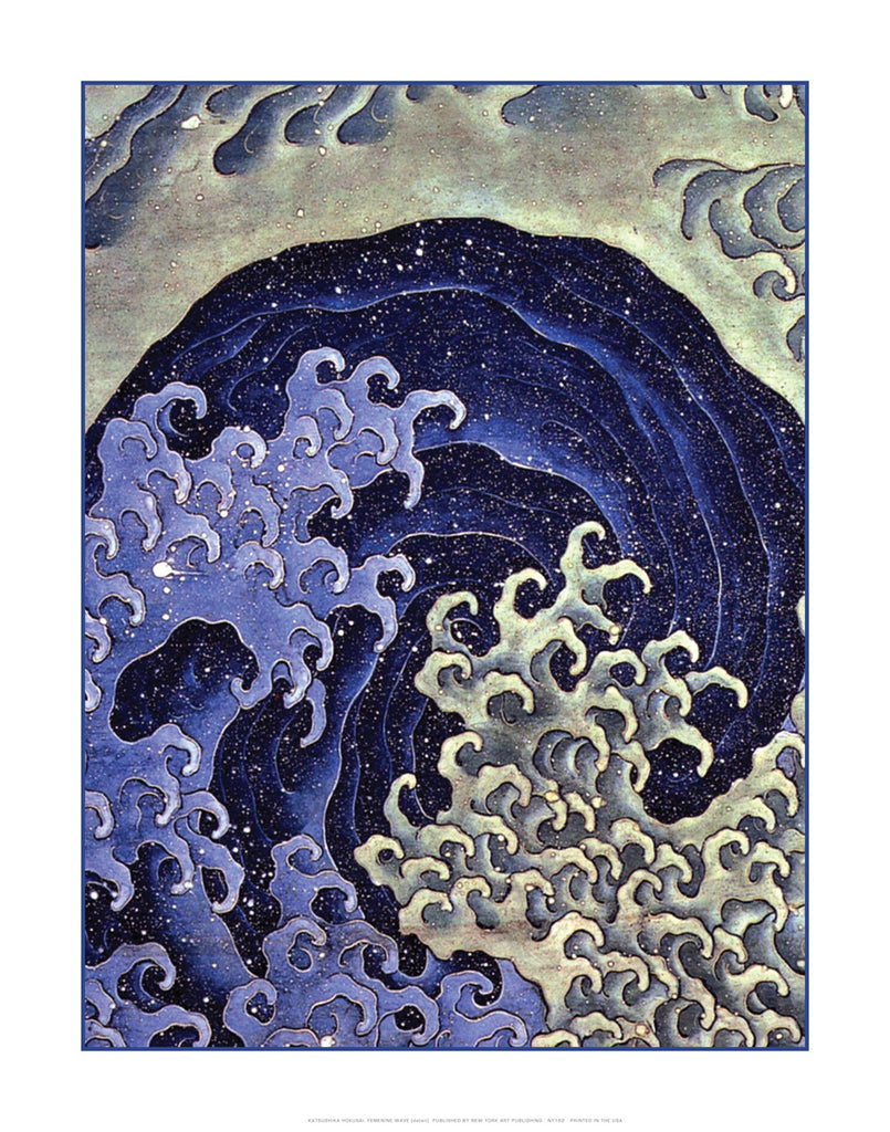 NY162 - Hokusai - Femenine Wave, 11 x 14