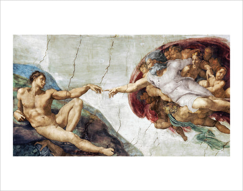 PM856 - Michelangelo - The Creation of Adam, 11 x 14