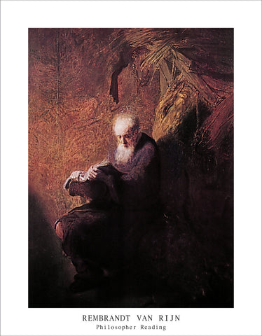 PR702 - Rembrandt - Philosopher Reading,  11 x 14