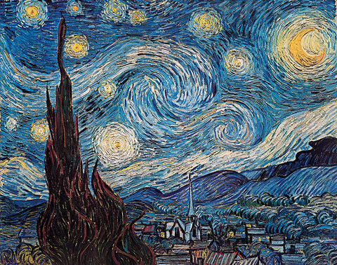 PV134 - Van Gogh, Starry Night, 11 x 14
