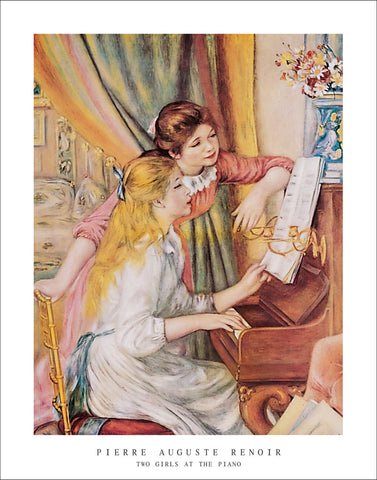 R126 - Renoir - Two Girls at the Piano, 22 x 28
