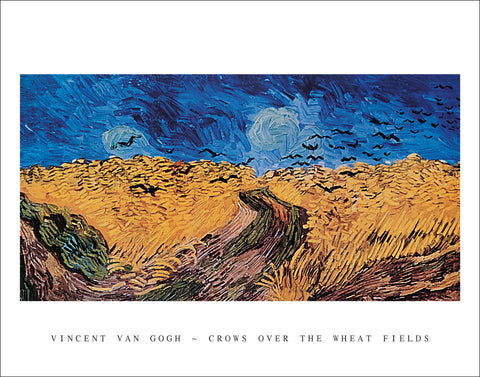 V201 - Van Gogh - Crows over the Wheat Fields, 22 x 28